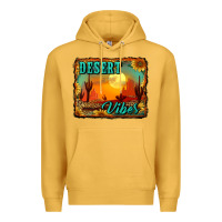 Mustard desert vibes background Premium Hoodie - RanaPortraitStore