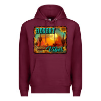 Burgundy desert vibes background Premium Hoodie - RanaPortraitStore