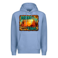 Colony Blue desert vibes background Premium Hoodie - RanaPortraitStore