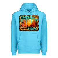 Ocean Blue desert vibes background Premium Hoodie - RanaPortraitStore