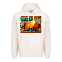 Desert Vibes Background Premium Hoodie | Teevron