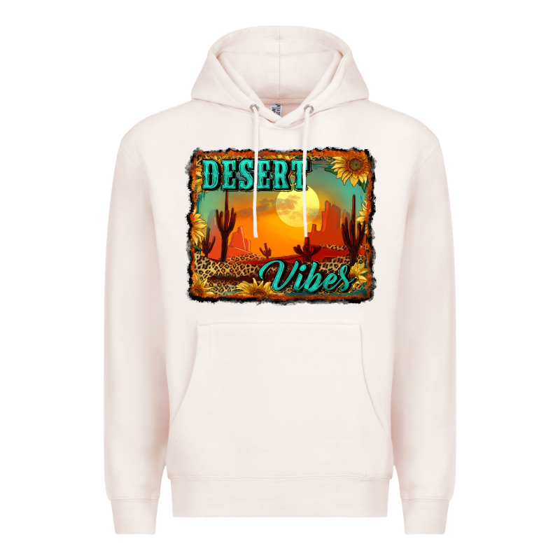 Desert Vibes Background Premium Hoodie by RanaPortraitStore | Teevron