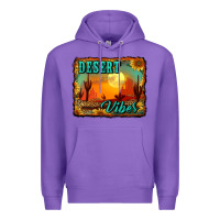 Purple desert vibes background Premium Hoodie - RanaPortraitStore