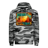 Slate Camo desert vibes background Premium Hoodie - RanaPortraitStore