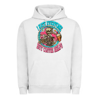 Pigment Lunar Rock i hate everyone but coffee helps Urban Hoodie - Zillion Design Studio
