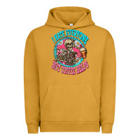 Pigment Peanut Butter i hate everyone but coffee helps Urban Hoodie - Zillion Design Studio