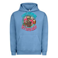 Pigment Pebble Blue i hate everyone but coffee helps Urban Hoodie - Zillion Design Studio