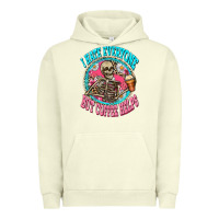 Pigment Pistachio i hate everyone but coffee helps Urban Hoodie - Zillion Design Studio