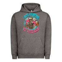 Pigment Tornado i hate everyone but coffee helps Urban Hoodie - Zillion Design Studio