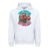 White i hate everyone but coffee helps Urban Hoodie - Zillion Design Studio