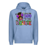 I Put The Boo In The Boujie Messy Bun Premium Hoodie | Teevron