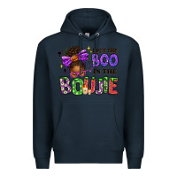 Navy I Put The Boo In The Boujie Messy Bun Premium Hoodie - texasbilliewilder