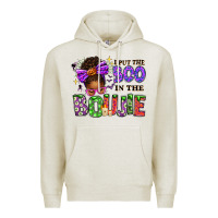 Oatmeal Heather I Put The Boo In The Boujie Messy Bun Premium Hoodie - texasbilliewilder
