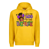 Lemon I Put The Boo In The Boujie Messy Bun Premium Hoodie - texasbilliewilder