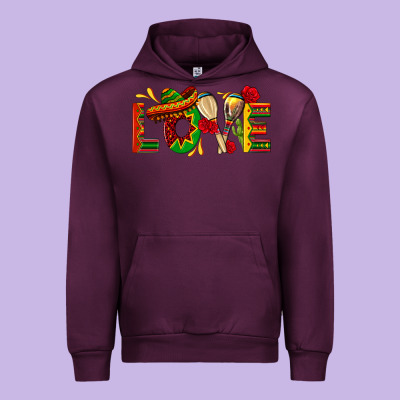 Mexico Love Urban Hoodie Designed By Texasbilliewilder