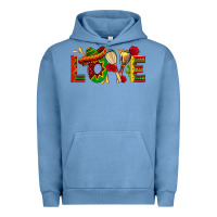 Pigment Pebble Blue Mexico Love Urban Hoodie - texasbilliewilder