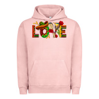 Pigment Salmon Mexico Love Urban Hoodie - texasbilliewilder