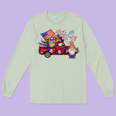 American Gnomies Truck Long Sleeve Tee Designed By Barkaloodesign