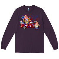 Plum american gnomies truck Long Sleeve Tee - BarkalooDesign