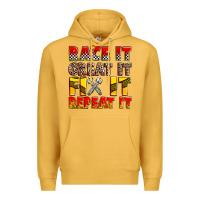 Mustard race it great it fix it repeat it Premium Hoodie - Zillion Design Studio