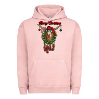 Pigment Salmon merry christmas longhorn cow Urban Hoodie - RanaPortraitStore