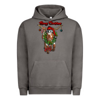 Pigment Tornado merry christmas longhorn cow Urban Hoodie - RanaPortraitStore