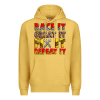 Antique Gold race it great it fix it repeat it Premium Hoodie - Zillion Design Studio