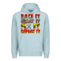 Blue Mist race it great it fix it repeat it Premium Hoodie - Zillion Design Studio