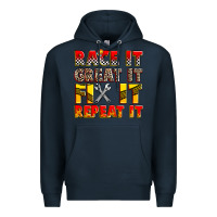 Navy race it great it fix it repeat it Premium Hoodie - Zillion Design Studio