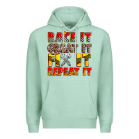 Seafoam race it great it fix it repeat it Premium Hoodie - Zillion Design Studio