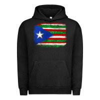 Pigment Black Mexico and Puerto Rico Flag Urban Hoodie - texasbilliewilder
