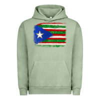 Pigment Oil Green Mexico and Puerto Rico Flag Urban Hoodie - texasbilliewilder