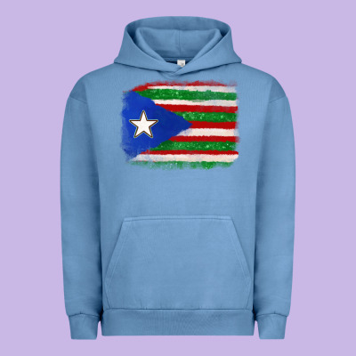 Mexico And Puerto Rico Flag Urban Hoodie Designed By Texasbilliewilder
