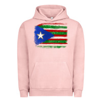 Pigment Salmon Mexico and Puerto Rico Flag Urban Hoodie - texasbilliewilder