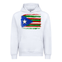White Mexico and Puerto Rico Flag Urban Hoodie - texasbilliewilder