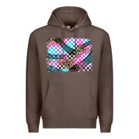 Coffee race background Premium Hoodie - Zillion Design Studio