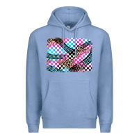 Colony Blue race background Premium Hoodie - Zillion Design Studio