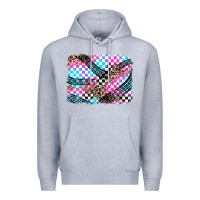 Heather Grey race background Premium Hoodie - Zillion Design Studio