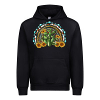 Black western rainbow with cactus Urban Hoodie - RanaPortraitStore