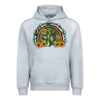 Heather Grey western rainbow with cactus Urban Hoodie - RanaPortraitStore