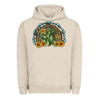 Pigment French Oak western rainbow with cactus Urban Hoodie - RanaPortraitStore