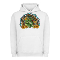 Pigment Lunar Rock western rainbow with cactus Urban Hoodie - RanaPortraitStore