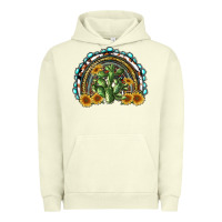 Pigment Pistachio western rainbow with cactus Urban Hoodie - RanaPortraitStore