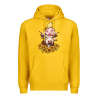 Lemon cow with pig and chick Premium Hoodie - RanaPortraitStore