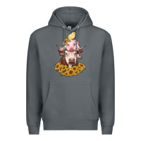 Rock cow with pig and chick Premium Hoodie - RanaPortraitStore