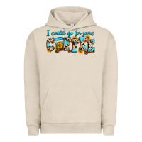 Pigment French Oak i could go for some coffee Urban Hoodie - Zillion Design Studio
