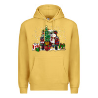 Antique Gold christmas truck Premium Hoodie - RanaPortraitStore