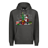 Charcoal Heather christmas truck Premium Hoodie - RanaPortraitStore