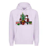 Lilac christmas truck Premium Hoodie - RanaPortraitStore