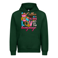 Forest Green coffee is my love language Urban Hoodie - Zillion Design Studio